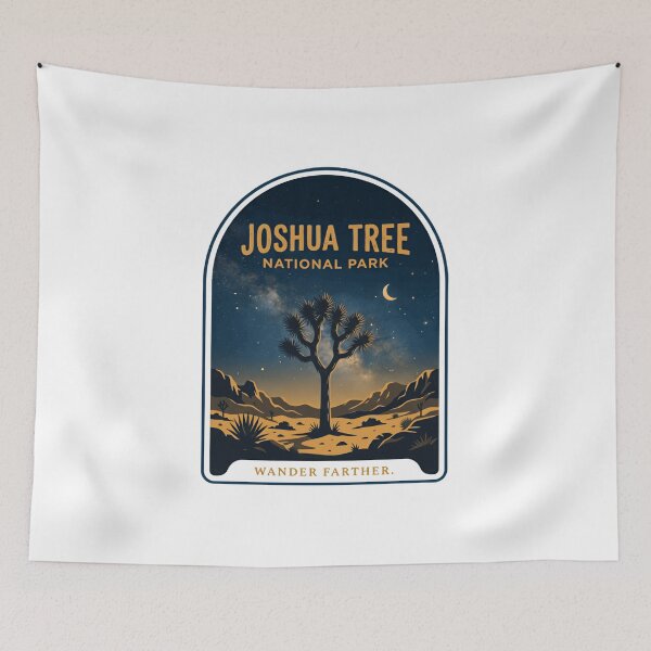 Item preview, Joshua Tree National Park Wander Farther Outdoor Explorer Travel designed and sold by Simsimah26Parks.
