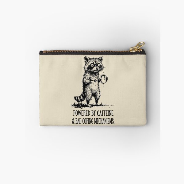 Item preview, Powered By Caffeine Chaotic Raccoon designed and sold by rygenr8.