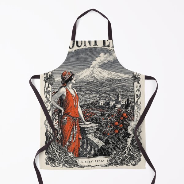 Item preview, Mount Etna, Sicily, Italy [Wood Engraving] designed and sold by elektronen.