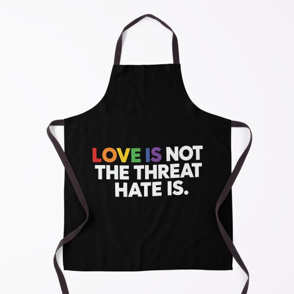 Item preview, Love is Not The Threat Hate is Rainbow LGBTQ Pride 2 designed and sold by NicowrmSArt.