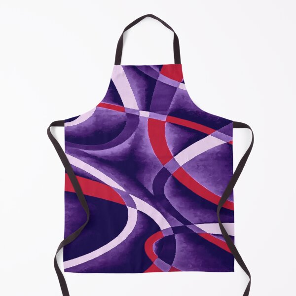 Item preview, Eighties Blue White Red Line Curve Pattern On Blue designed and sold by taiche.
