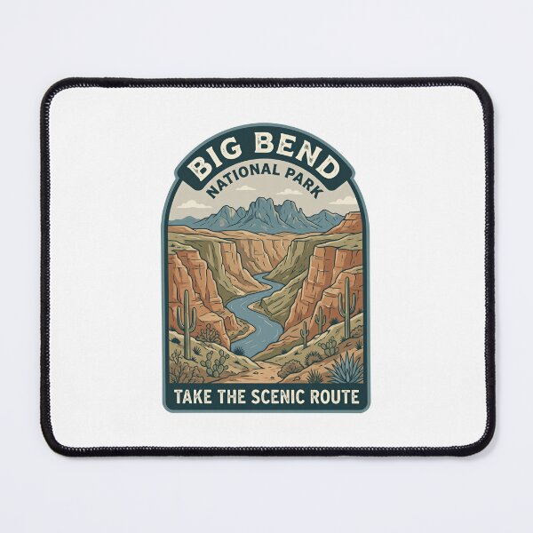 Item preview, Big Bend National Park Take The Scenic Route Travel Outdoors Hiker designed and sold by Simsimah26Parks.