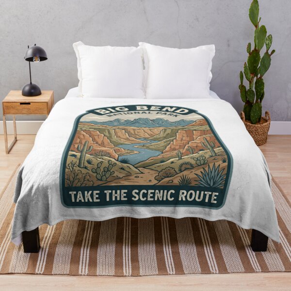 Item preview, Big Bend National Park Take The Scenic Route Travel Outdoors Hiker designed and sold by Simsimah26Parks.
