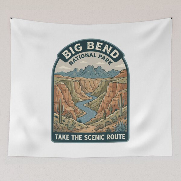 Item preview, Big Bend National Park Take The Scenic Route Travel Outdoors Hiker designed and sold by Simsimah26Parks.