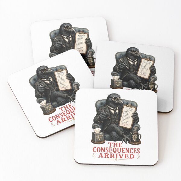 Item preview, Funny Dark Humor Gift Sarcastic Raven Gothic Therapy designed and sold by Gentlestate.