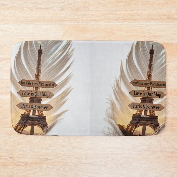 Item preview, Paris Love Feather Art | Romantic Eiffel Tower Inspirational Design designed and sold by GalleryPeak.