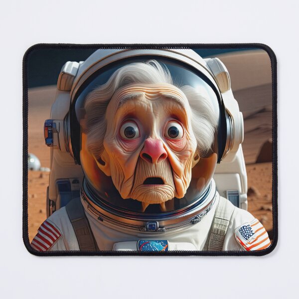 Item preview, Old Woman in a space suit on Mars designed and sold by Colin Bentham.