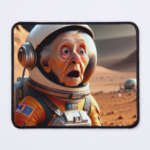Item preview, Old Woman in a space suit on Mars designed and sold by Colin Bentham.