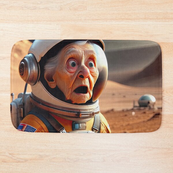 Item preview, Old Woman in a space suit on Mars designed and sold by Colin Bentham.