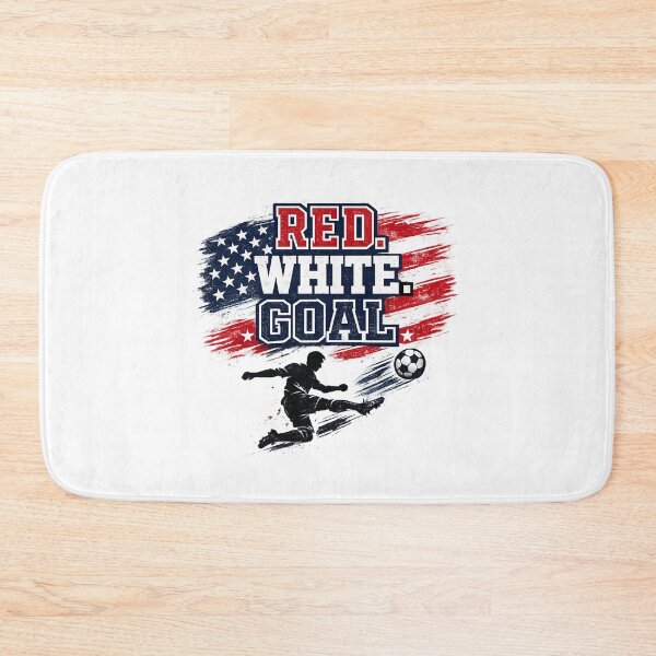 Item preview, RED. WHITE. GOAL. Football Soccer World Cup USA 2026 designed and sold by PerfectMatch.