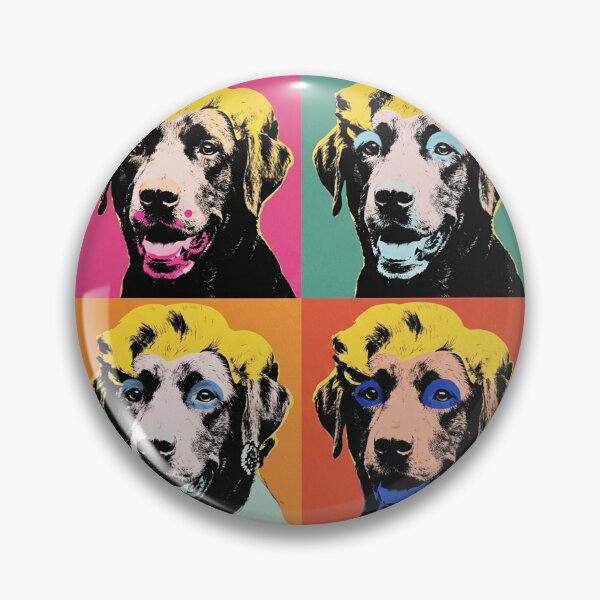 Artikelvorschau, Schwarzer Labrador im Pop-Art-Stil, im Stil von Andy Warhol entworfen und verkauft von Olympusika.