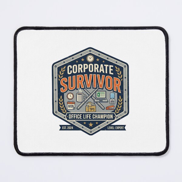 Item preview, Corporate Survivor Office Life Champion Design designed and sold by Pixel Analytics.