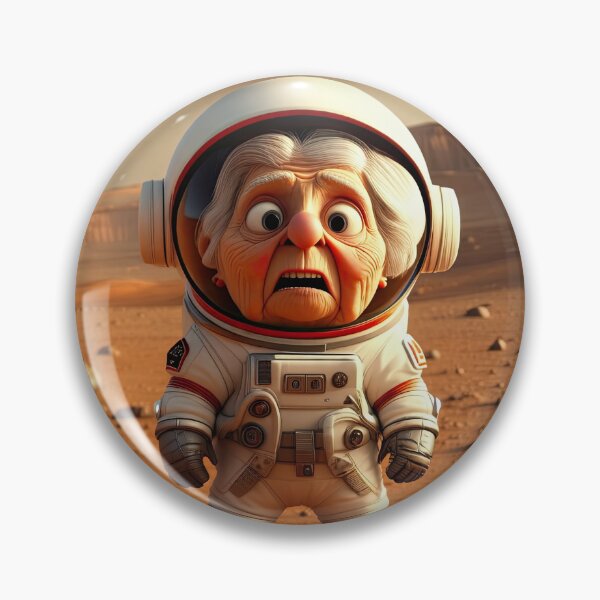 Item preview, Old Woman in a space suit on Mars designed and sold by Colin Bentham.