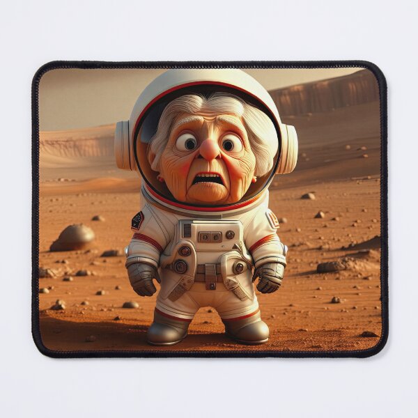 Item preview, Old Woman in a space suit on Mars designed and sold by Colin Bentham.