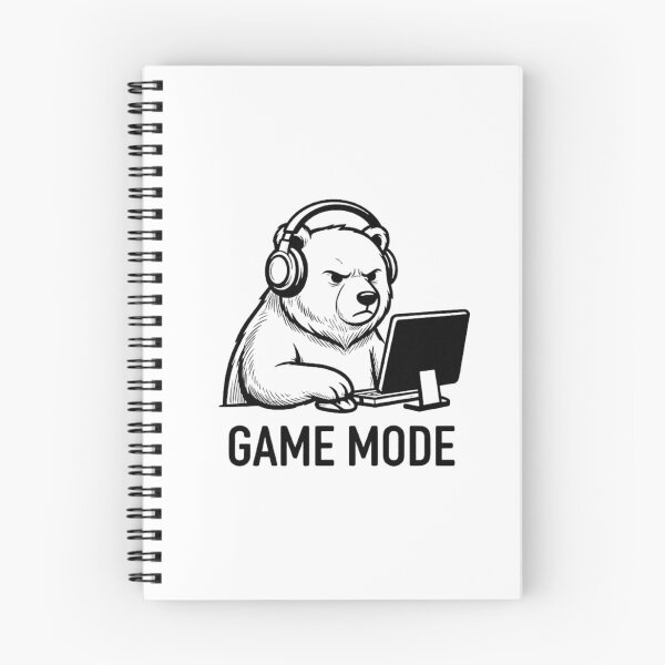 Item preview, Game Mode On Gamer Bear Graphic designed and sold by GiggleInkTees.