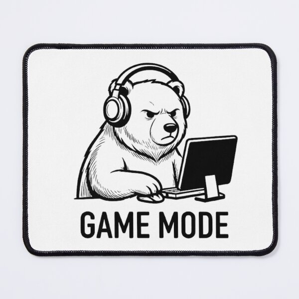 Item preview, Game Mode On Gamer Bear Graphic designed and sold by GiggleInkTees.