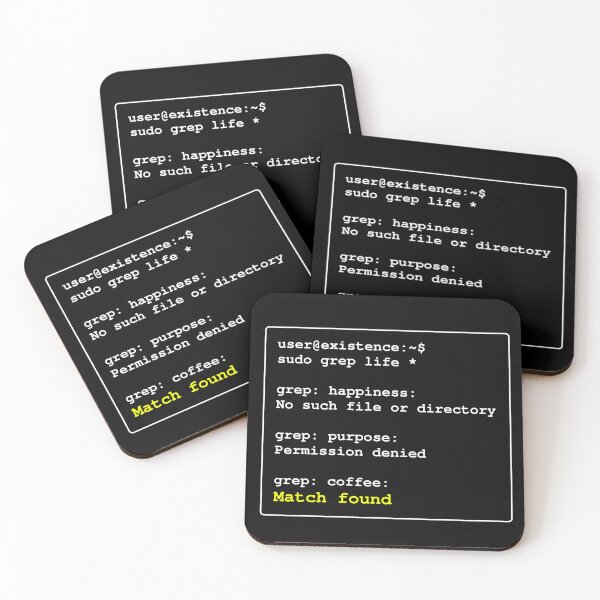 Item preview, sudo grep life - a humorous take on the search for life designed and sold by LittleGreyMan2026.