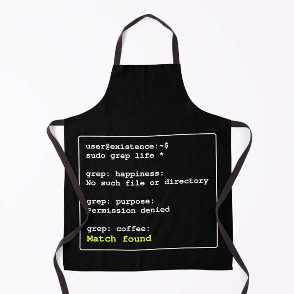 Item preview, sudo grep life - a humorous take on the search for life designed and sold by LittleGreyMan2026.