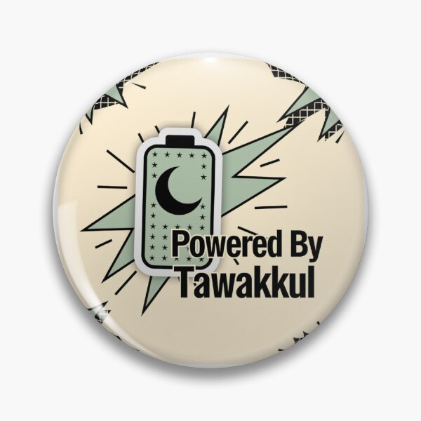 Item preview, Powered by Tawakkul Sticker | Islamic Faith Quote | Trust in Allah Muslim Motivation Design designed and sold by echoesoftawakkul.