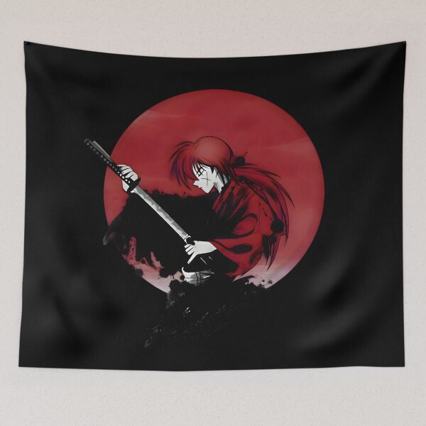 Item preview, The Blood Sun Samurai - Himura Kenshin Ink Splatter Manga Art designed and sold by Teenkai.