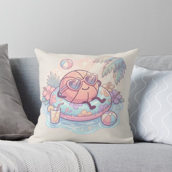 Item preview, Cute Summer Basketball Pastel Pool Vibes designed and sold by MythicCotton.