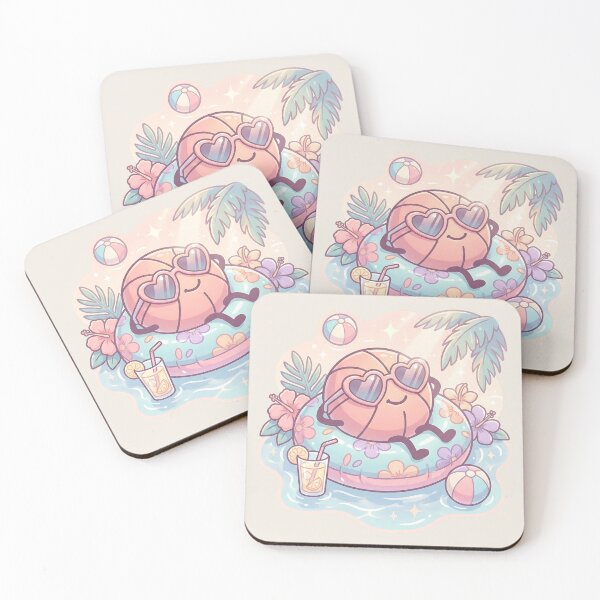 Item preview, Cute Summer Basketball Pastel Pool Vibes designed and sold by MythicCotton.