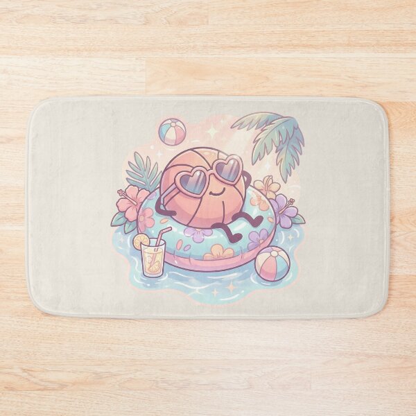 Item preview, Cute Summer Basketball Pastel Pool Vibes designed and sold by MythicCotton.