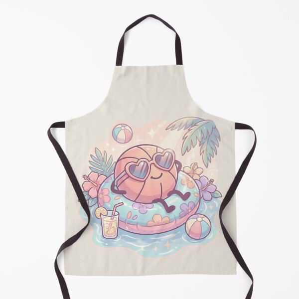 Item preview, Cute Summer Basketball Pastel Pool Vibes designed and sold by MythicCotton.