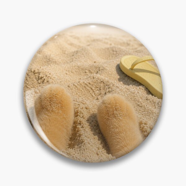 Item preview, Buried Cat Paws on the Beach designed and sold by LovelyCatGalaxy.