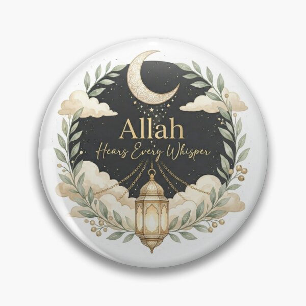 Item preview, Allah Hears Every Whisper Sticker | Islamic Comfort Quote | Muslim Faith Reminder Design designed and sold by echoesoftawakkul.