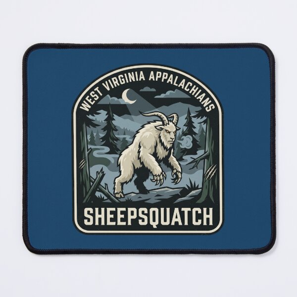 Item preview, West Virginia Appalachians – Sheepsquatch | National Park Badge Design designed and sold by ElNiro.