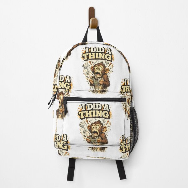 Item preview, I Did A Thing Funny Shocked Monkey Meme Art – Relatable Chaos Humor | Funny Gift for Him Her designed and sold by irfanshikh.