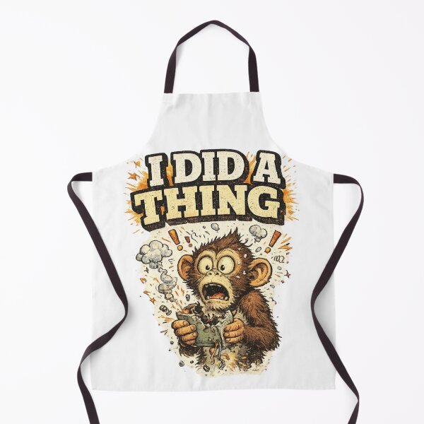 Item preview, I Did A Thing Funny Shocked Monkey Meme Art – Relatable Chaos Humor | Funny Gift for Him Her designed and sold by irfanshikh.