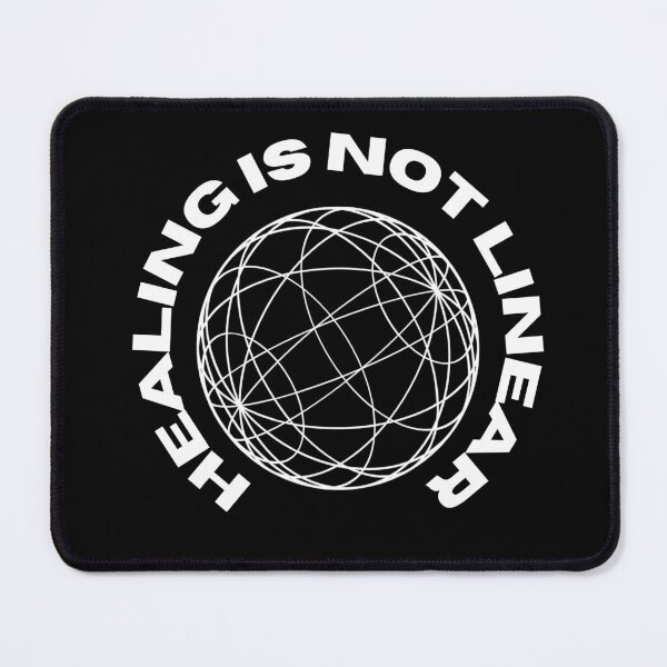 Item preview, Healing Is Not Linear Mental Health Awareness Globe Design designed and sold by PipForgeStudio .