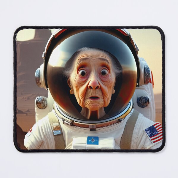 Item preview, Old Woman in a space suit on Mars designed and sold by Colin Bentham.