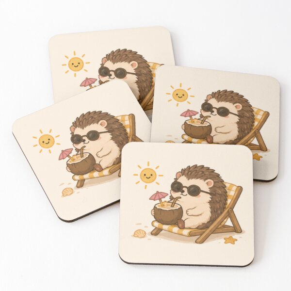 Item preview, Cute Hedgehog on Vacation designed and sold by MellowMunchkins.