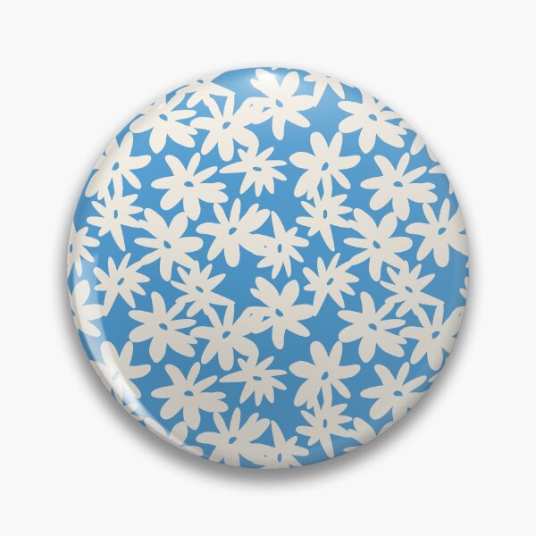 Item preview, Blue Daisy Floral Pattern designed and sold by Kusaka.art.
