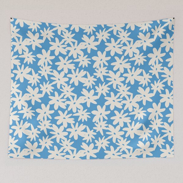 Item preview, Blue Daisy Floral Pattern designed and sold by Kusaka.art.