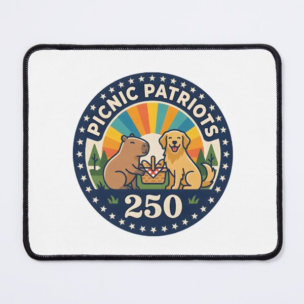 Item preview, Picnic Patriots USA 250 Capybara Dog Retro designed and sold by laughingshirts.