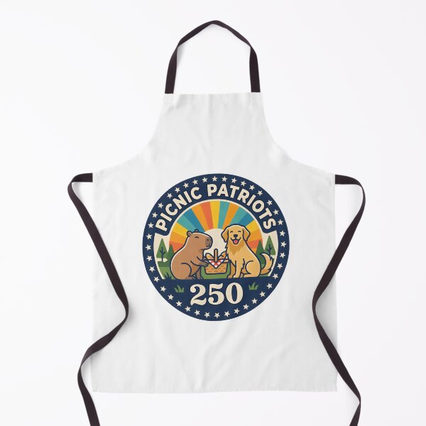 Item preview, Picnic Patriots USA 250 Capybara Dog Retro designed and sold by laughingshirts.