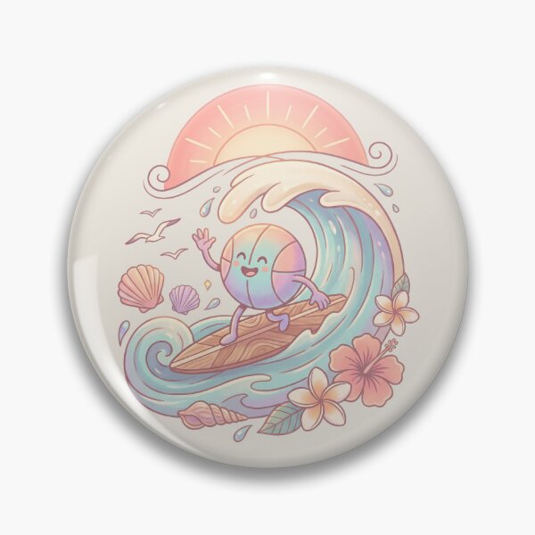 Item preview, Pastel Surfing Basketball Wave Bliss designed and sold by MythicCotton.