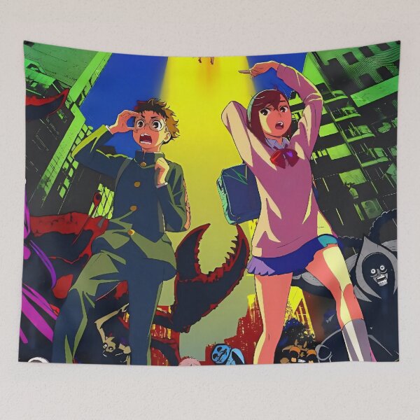 Item preview, Dan Da Dan Alien Encounter Anime Art – Retro Sci Fi Manga Aesthetic designed and sold by PosterFuel.
