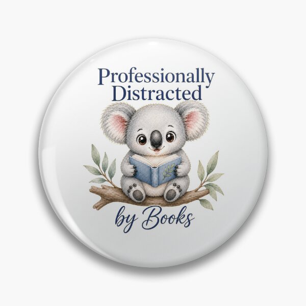 Item preview, Professionally Distracted By Books Koala designed and sold by Passionread.