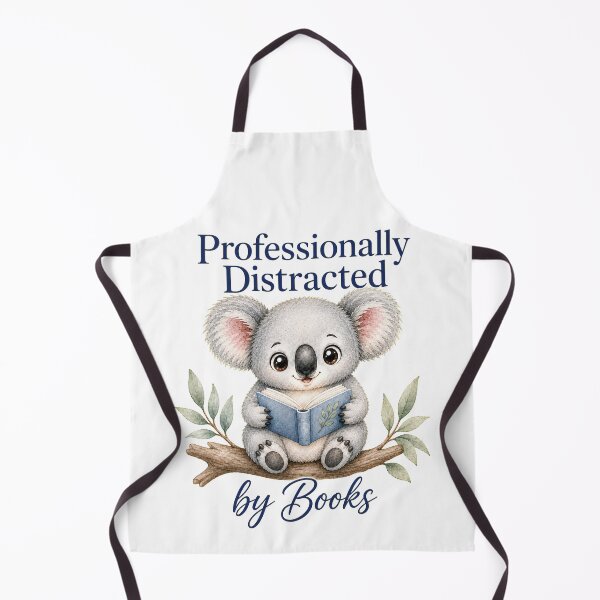Item preview, Professionally Distracted By Books Koala designed and sold by Passionread.