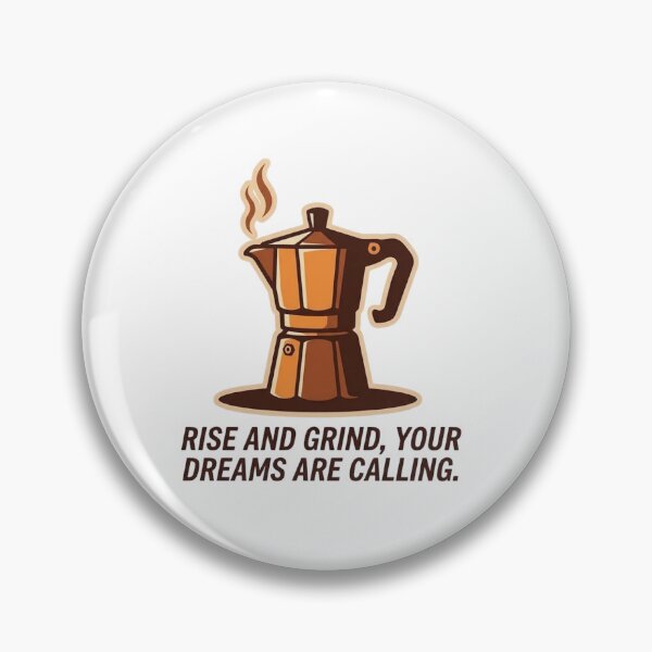 Item preview, Rise And Grind Vintage Moka Pot designed and sold by GiggleInkTees.