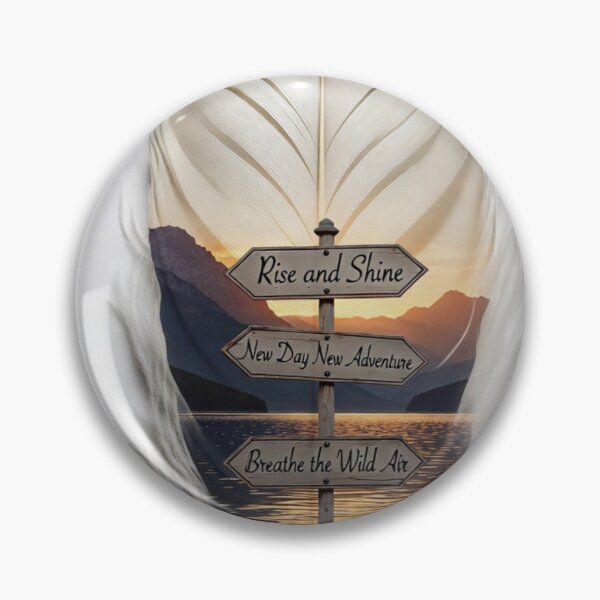 Item preview, Rise and Shine Feather Art | Motivational Nature Quote Design designed and sold by GalleryPeak.