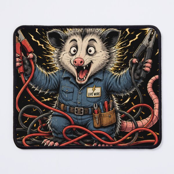 Item preview, Shockingly Good At My Job Electrician Possum – Funny Electrician Vintage Humor Design designed and sold by PatysArt.