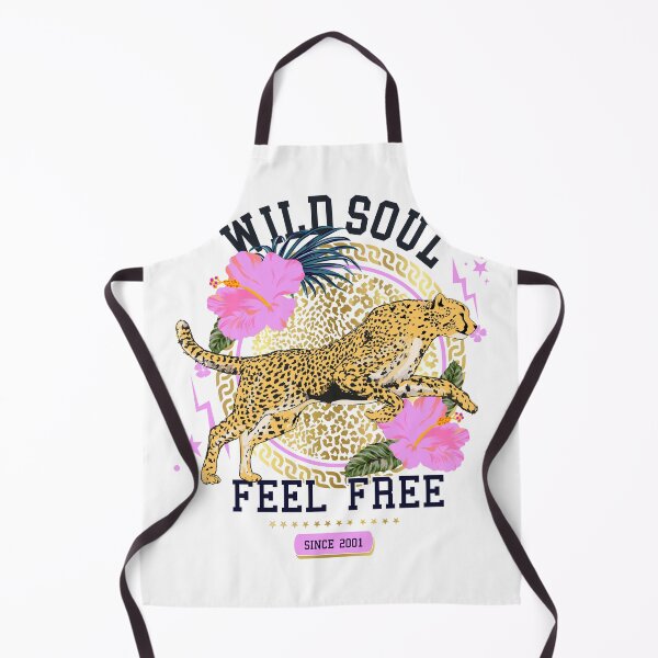 Item preview, Wild Soul Feel Free Cheetah Floral Tropical Graphic T-Shirt designed and sold by Atique Creations.