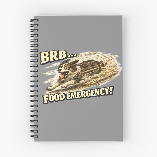 Item preview, BRB Food Emergency Funny Running Dog Meme Art – Relatable Dog Humor | Dog Lover Gift designed and sold by irfanshikh.