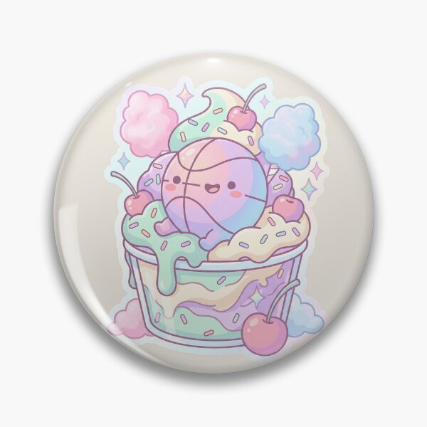 Item preview, Kawaii Pastel Basketball Ice Cream Dream designed and sold by MythicCotton.